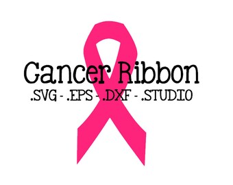 Cancer Ribbon SVG - Cancer Ribbon DXF - Cancer Ribbon EPS - Cancer Ribbon Silhouette Studio Cut File - Cancer Ribbon Cuttable - Cancer svg