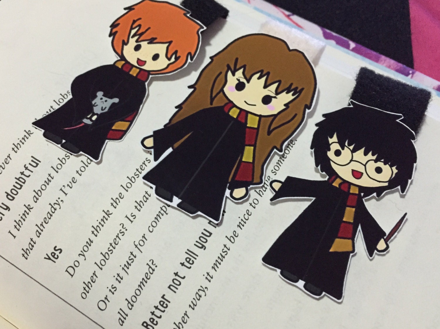 Harry Potter Bookmarks Set by BookedYouUp on Etsy