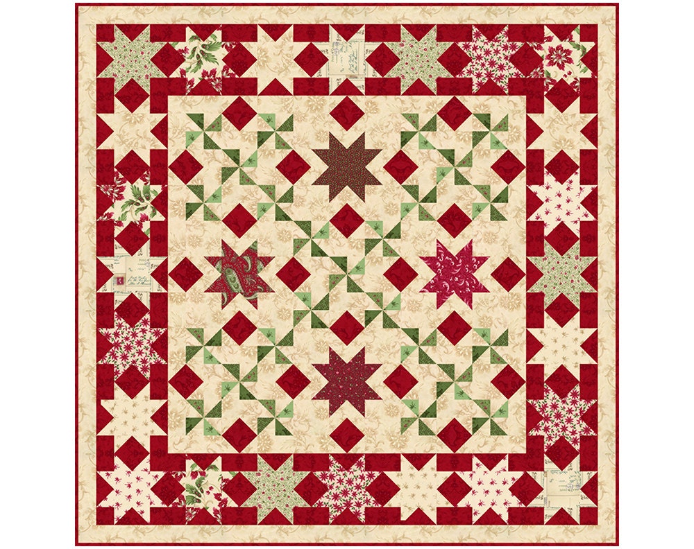 Holiday Stars PDF Quilt Pattern