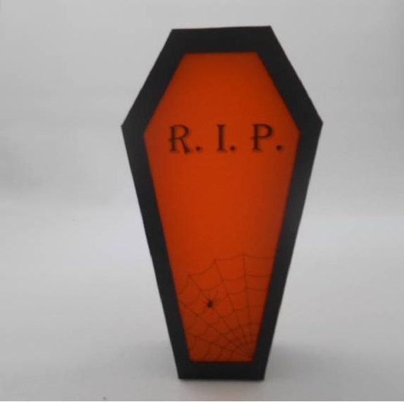Download Halloween Coffin Tea Light Lantern SVG cutting files