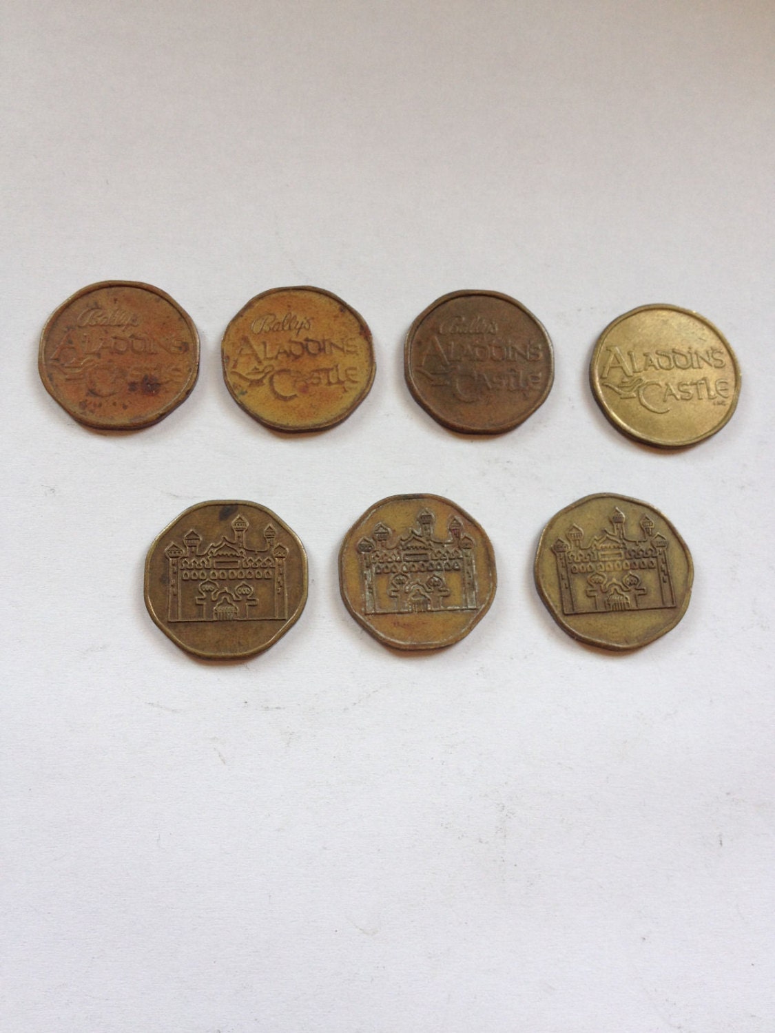 Ballys Aladdins Castle Coin Token Lot