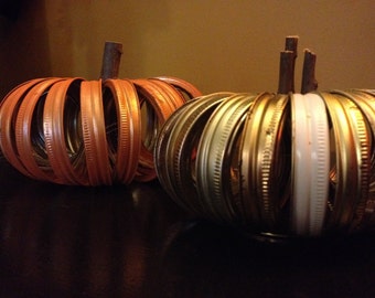 Pumpkin, Canning Bands, Fall Decorations
