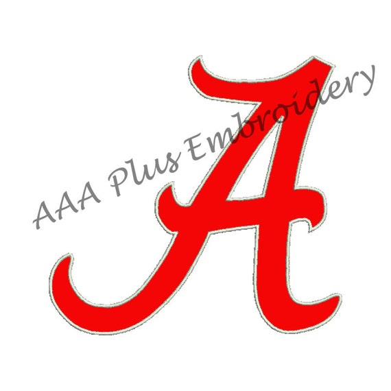 Alabama Football Team Logo Applique Machine By Aaaplusembroidery