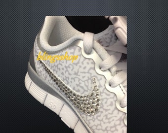 ONLY Swoosh Custom Bling For Nike Shoes 5.0 V4 and Nike Air Thea With Swarovski Crystals-SHOES Not Included
