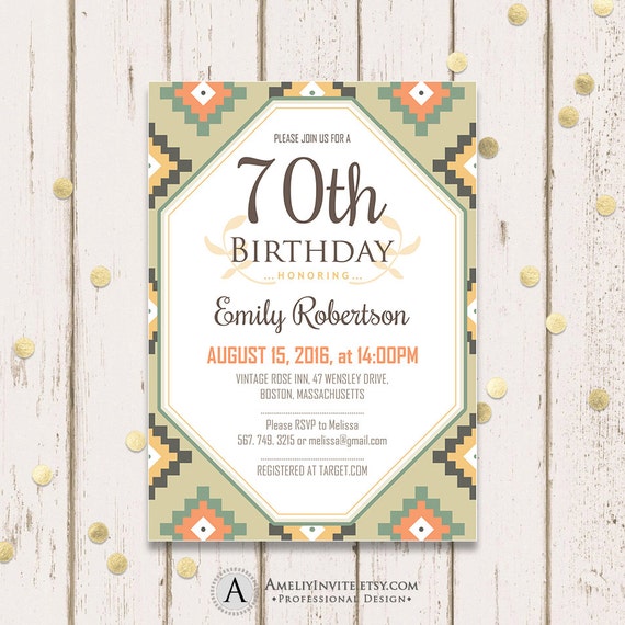 Adult birthday invitation template 50th birthday invitation