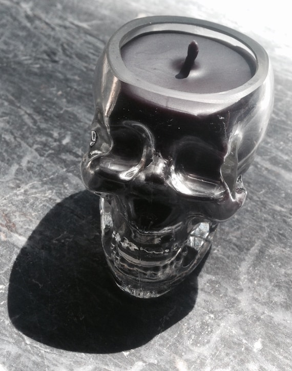 Skull Candle - Halloween decor - Little Luxuries Range - Unique Gothic Gift