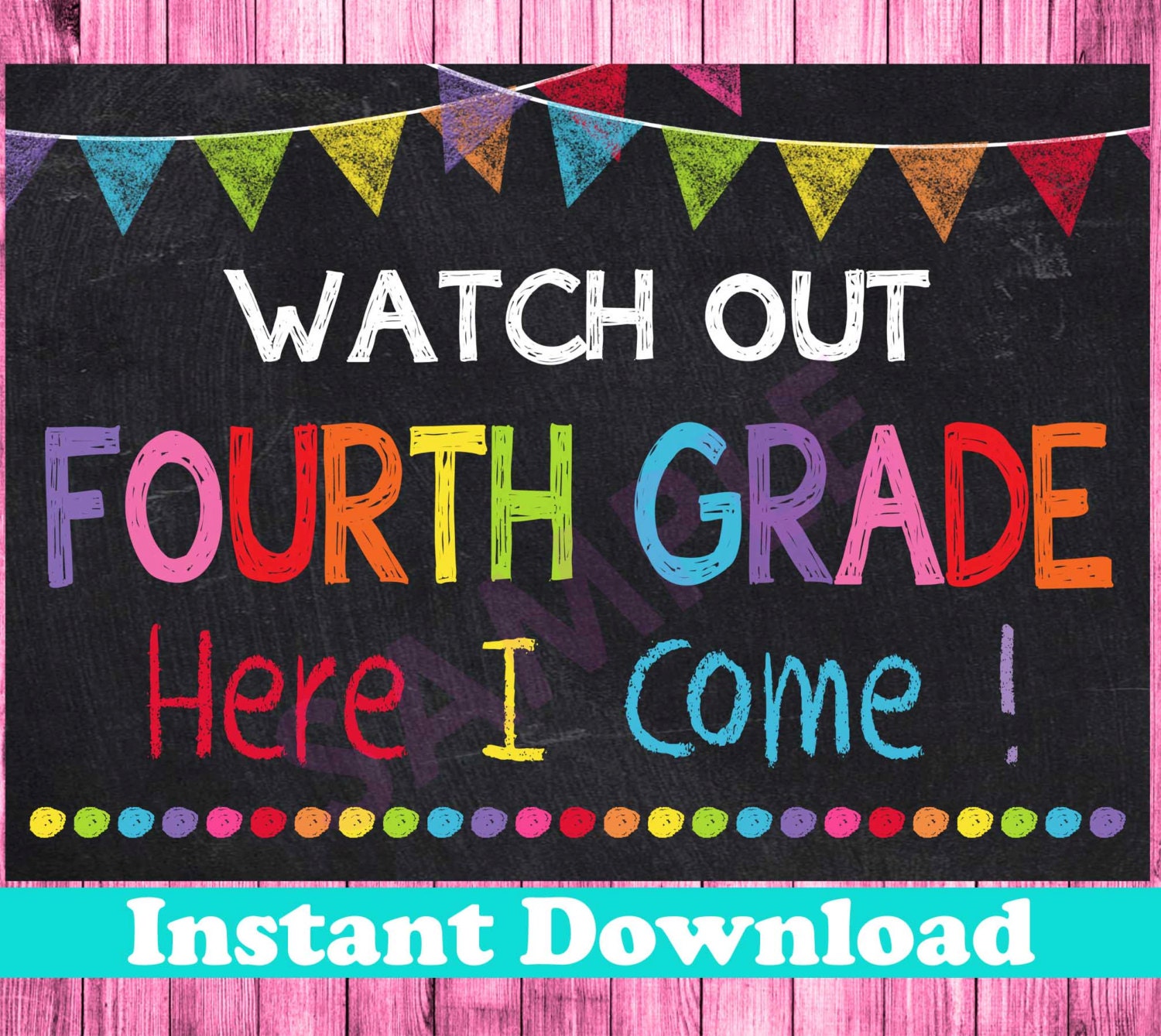first-day-of-fourth-grade-sign-instant-download-watch-out-4th