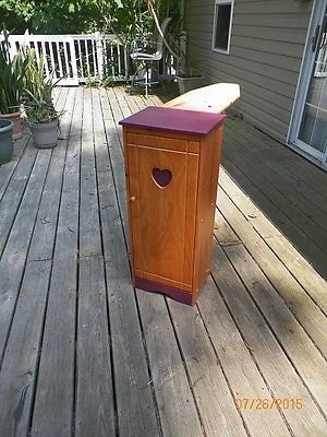 Vintage Wooden Heart Hide A Way Fold, Vintage Ironing Board Cabinet