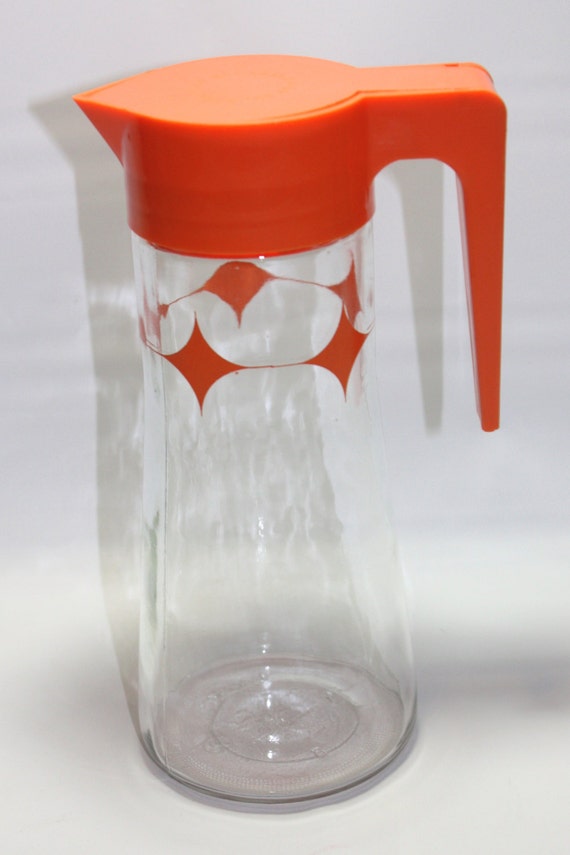 Vintage orange juice pitcher pitcher vintage pitcher retro