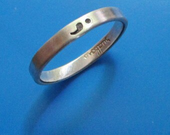 Semi Colon Custom Ring