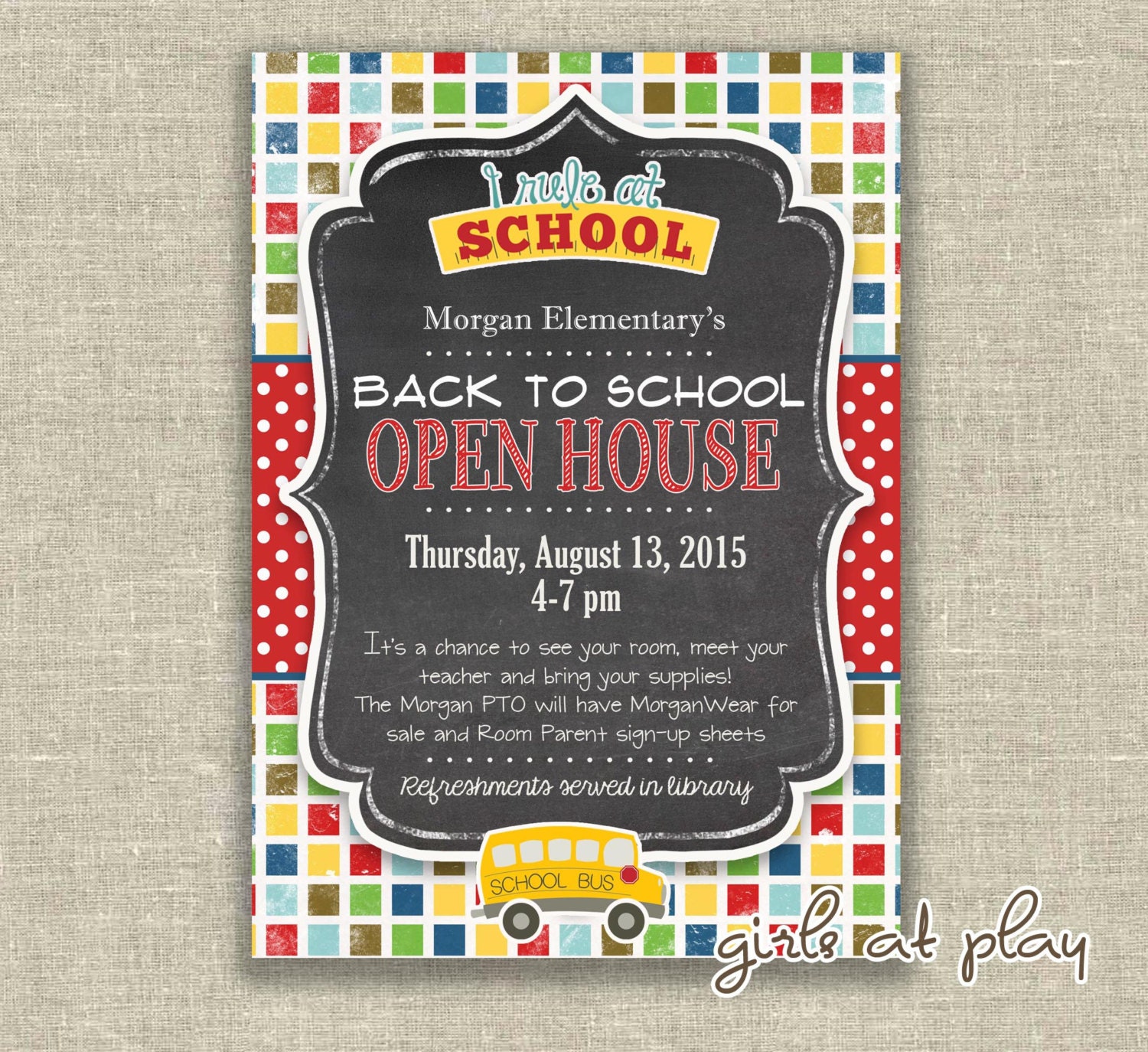 Back To School Invitation Wording 8