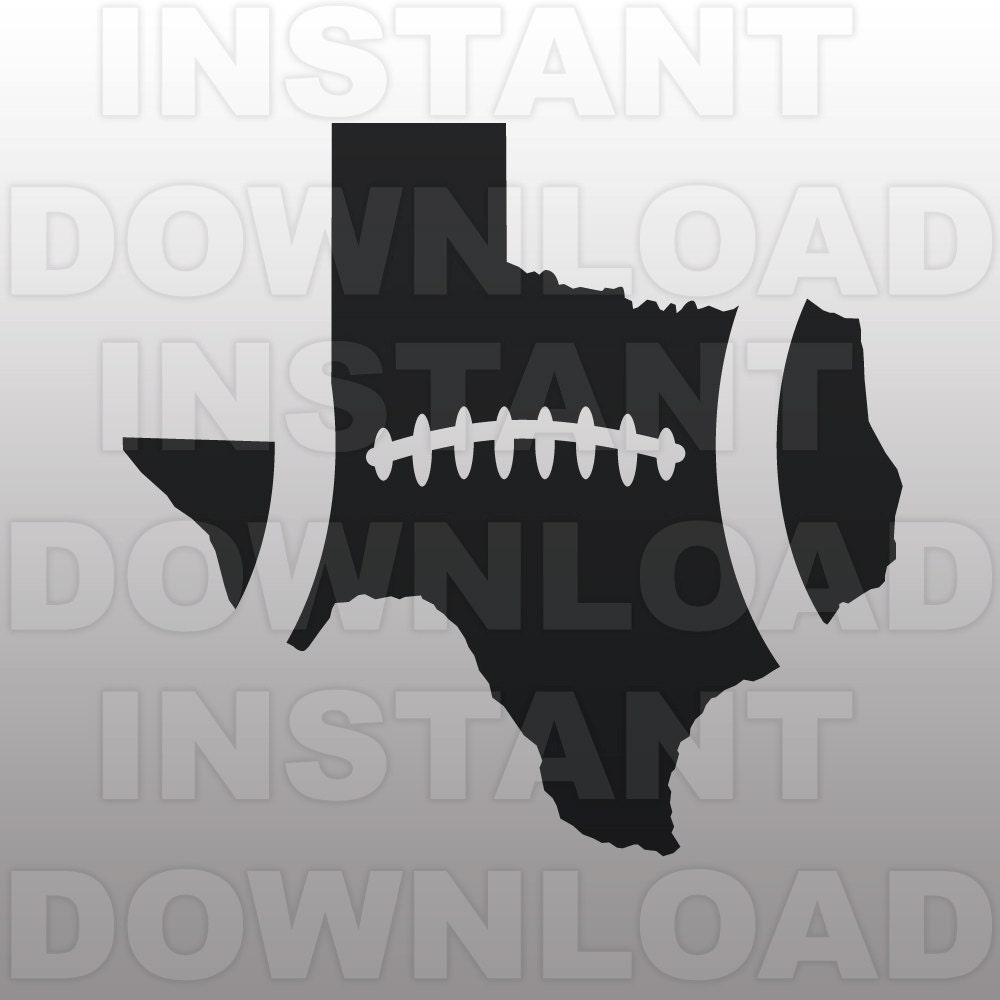 Download Football Texas Outline SVG File Cutting Template-Clip Art for