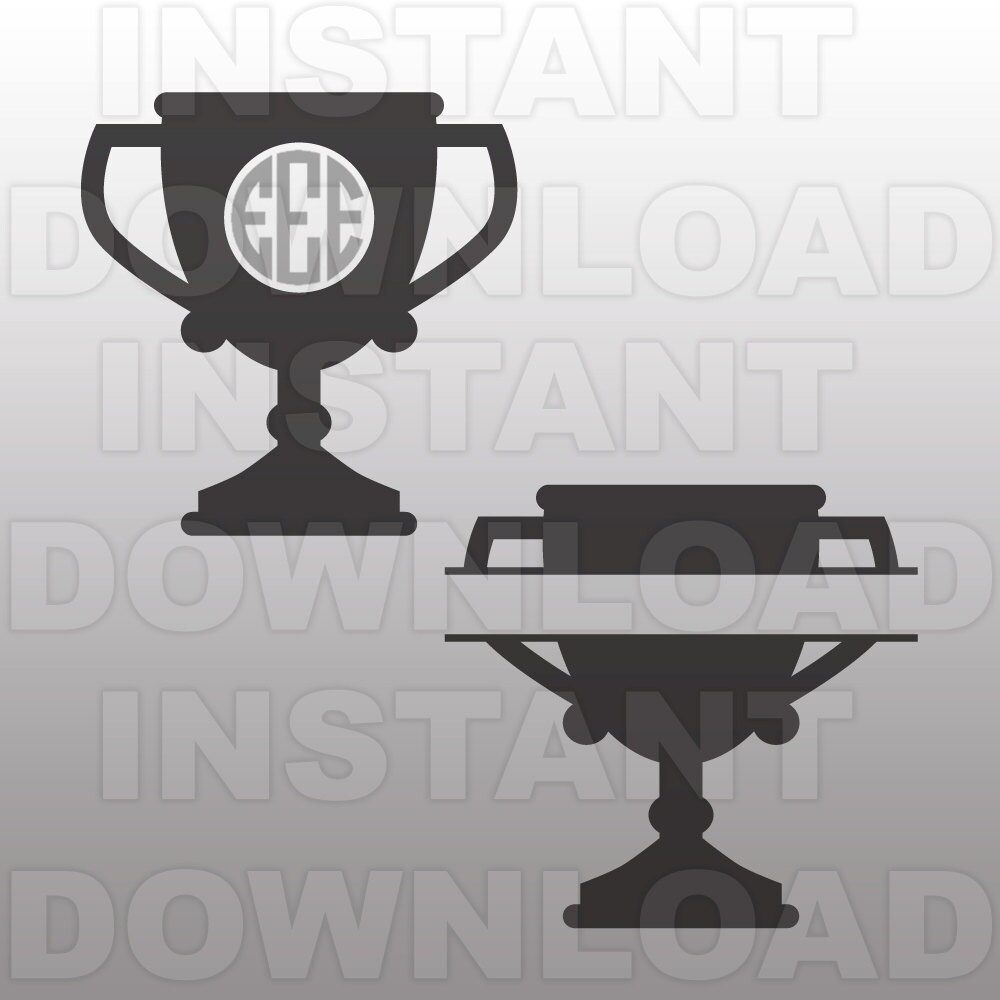 Download Sports Trophy Monogram SVG File, cricut svg, svg cuts, cuttable svg, svg cut file, vector svg ...