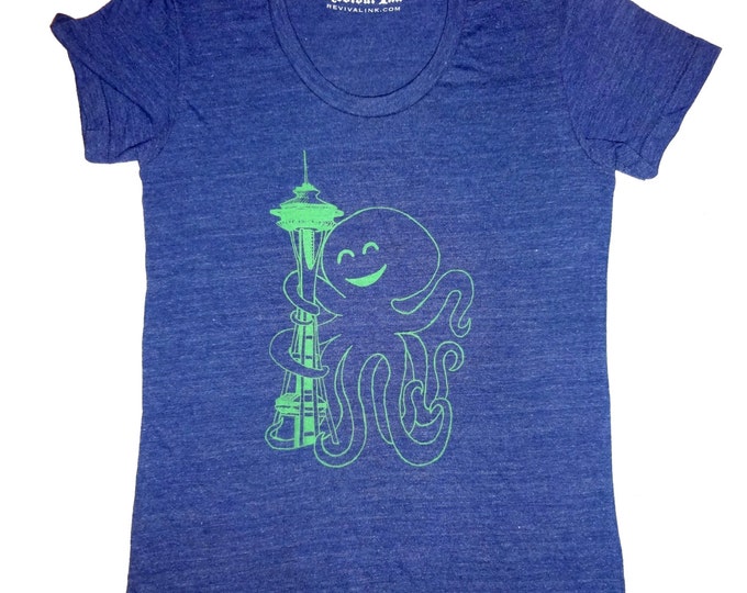 Women Seattle Shirt, Seattle T Shirt, Seattle Seahawks Shirt, Seattle Sounders Shirt, Octopus Shirt, Octopus Tee, Seattle Tee, Tee Shirt