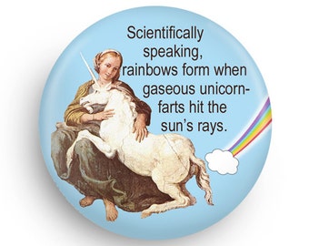 Funny Unicorn Magnet, Funny Magnet, Refrigerator Magnet