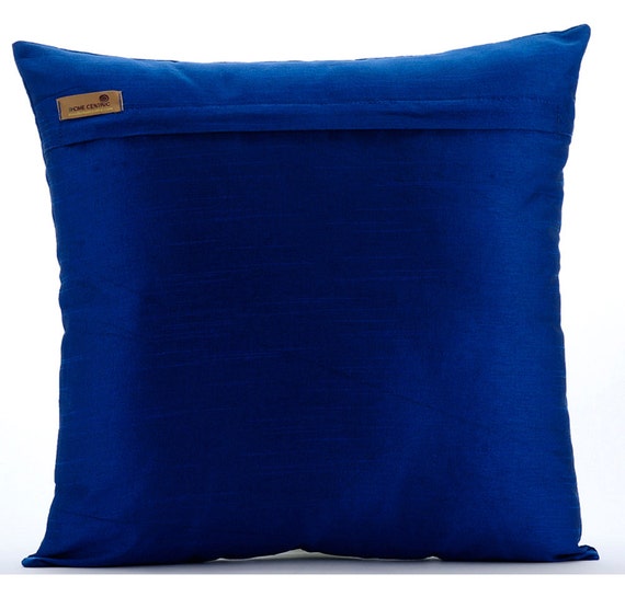 thehomecentric - Handmade Royal Blue Decorative Pillows Cover, 16