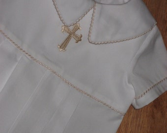Boys Christening or Blessing Romper (Short Pant)