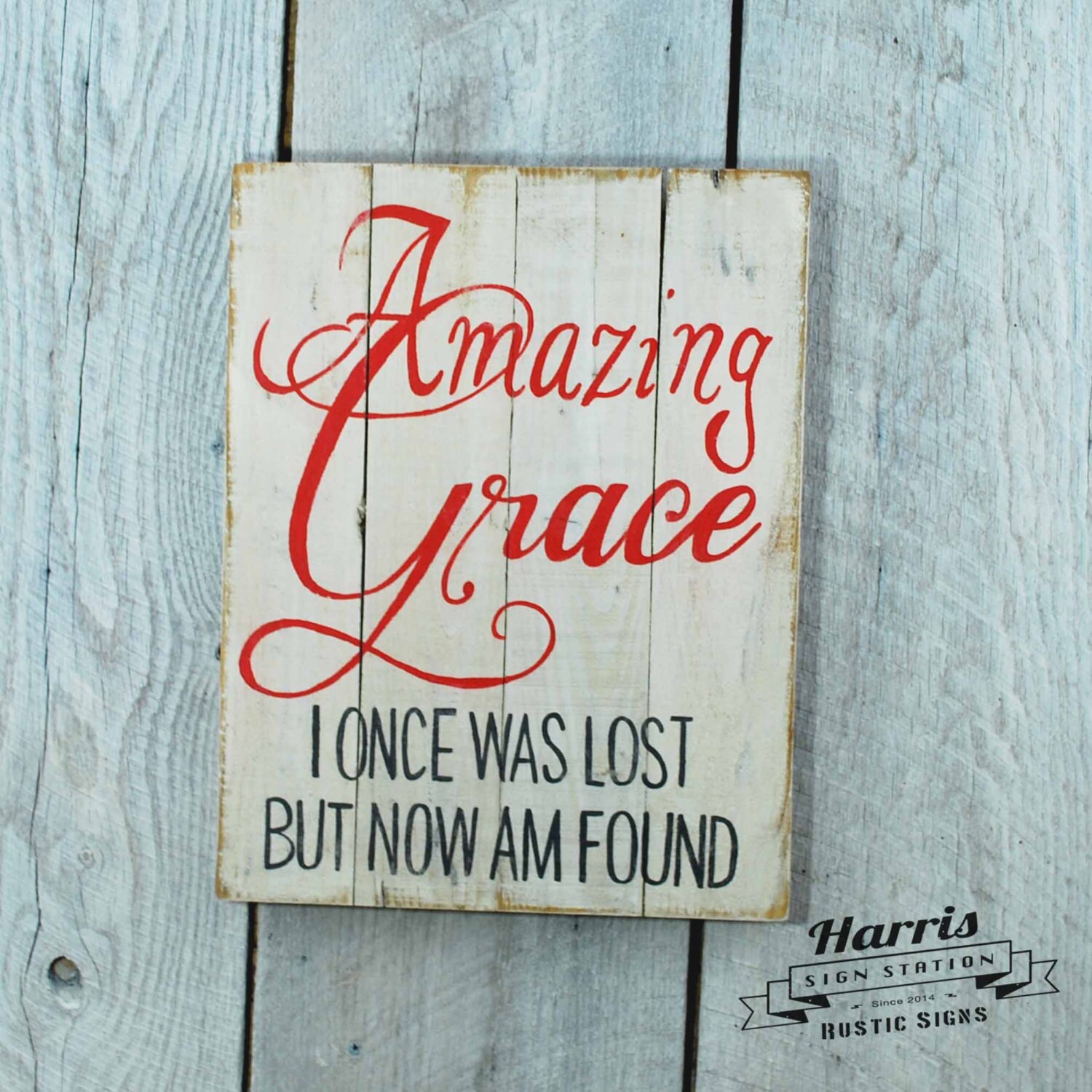 Amazing Grace Pallet Sign Amazing Grace Wood by HarrisSignStation