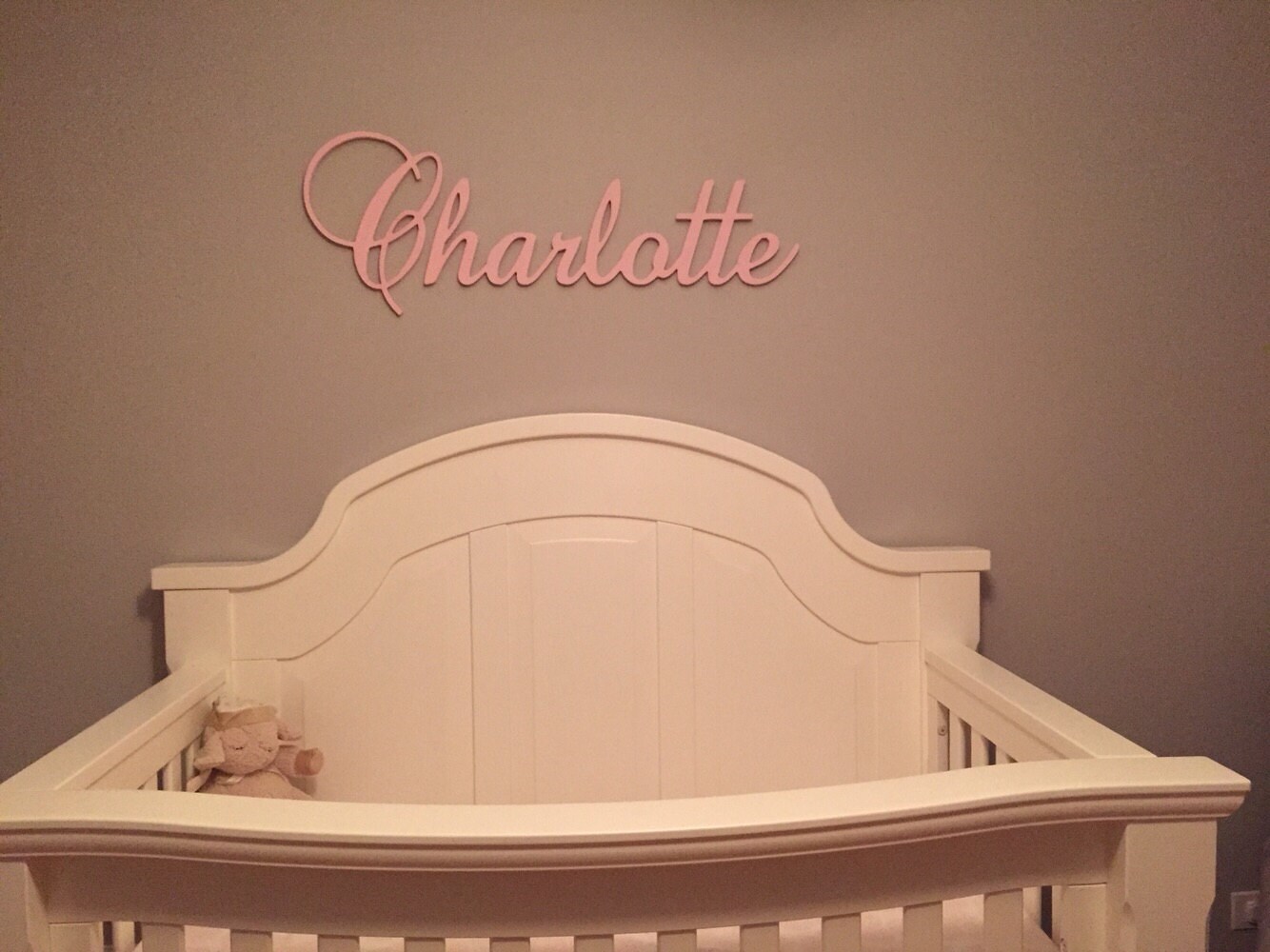 Glittered Nursery Decor Nursery Wall Art Custom Name Sign