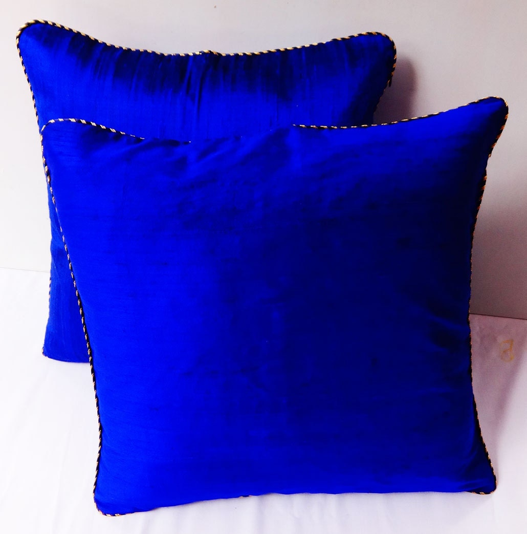 Royal Blue throw pillow 18 inch decorltive cushion covers.With