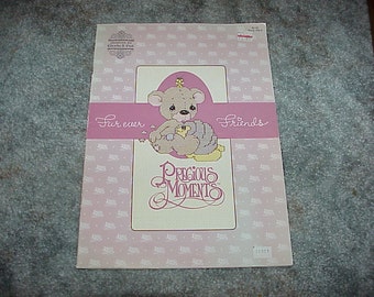 1984--Precious Moments--Cross Stitch--Fur Ever Friends--Pattern Book--Furever Friends