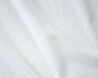 White Linen Plain Fabric, Natural Pure White Plain Linen Fabric for sewing and crafts