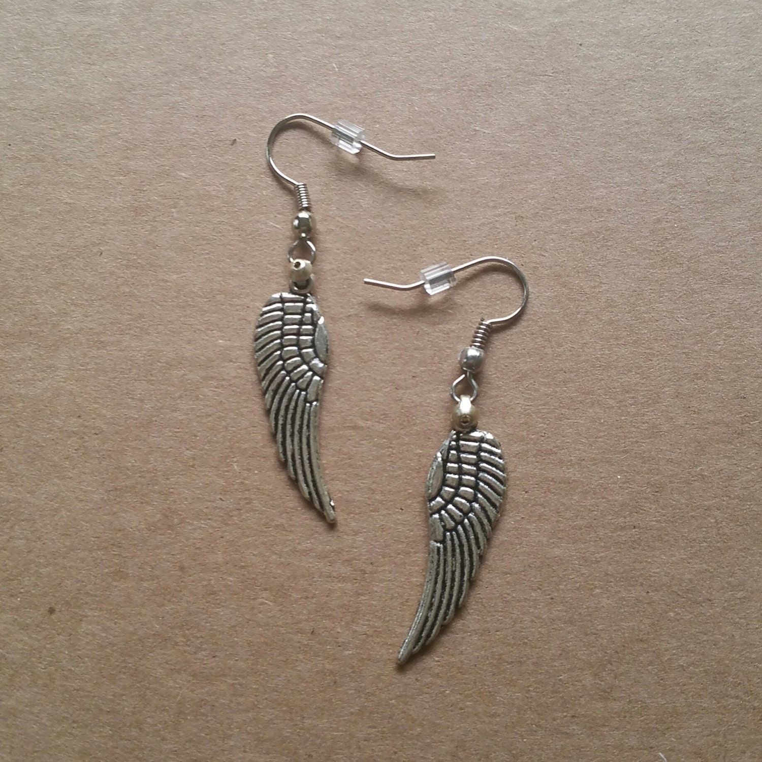 Silver Wings Dangle Earrings