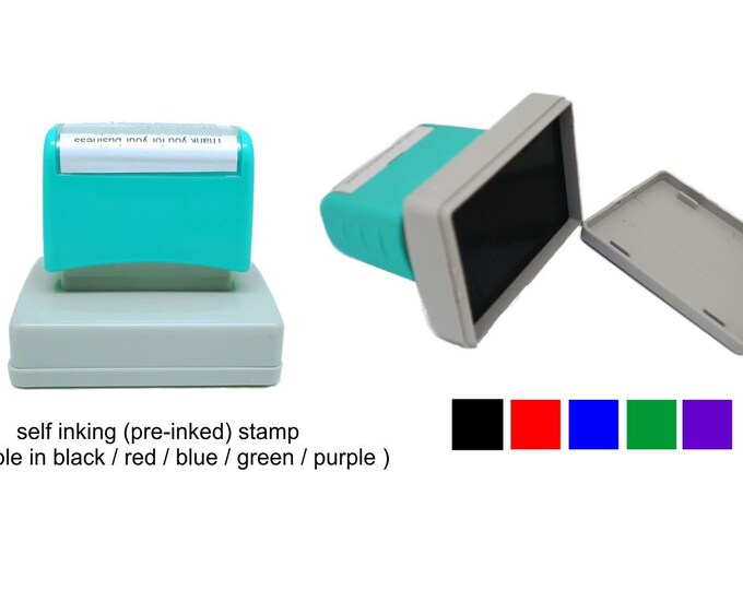 Personalized Self Inking Return Address Stamp - self inking address stamp - Custom Rubber Stamp R186