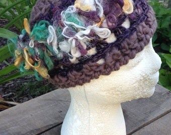 Art Yarn Hat, Ready to Ship