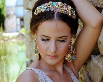 Handmade and unique tiara - wedding tiara - high quality - wedding crown - custom made