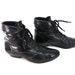black vintage ankle boots