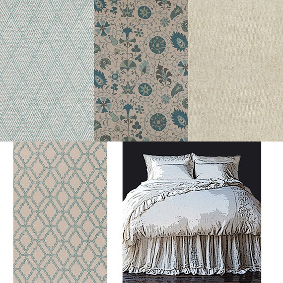 Duvet Cover Euro Shams King Shams Standard by SPCustomDrapery