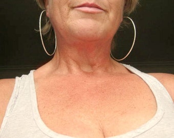 Extra large sterling silver hoop earrings, H30, diamond cut hoops available in 7 sizes 3" - 4.1/2" diameter