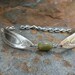 Antique Silverware and Green Jade Bracelet