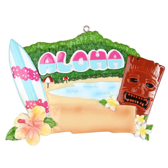 personalized christmas ornament aloha honolulu hawaiian cruise personalized christmas ornament aloha honolulu hawaiian cruise