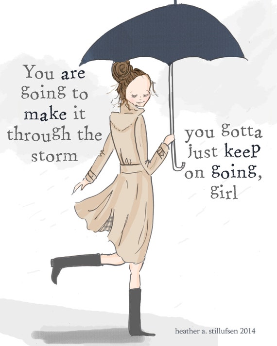 Cards for Friends. Cards for Women. Make It through The Storm