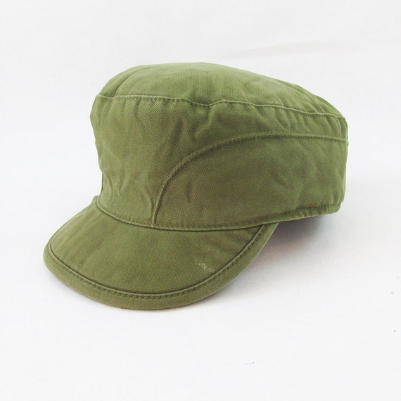 Vintage Danish Army Winter Hat With Fold Out Ear Flaps