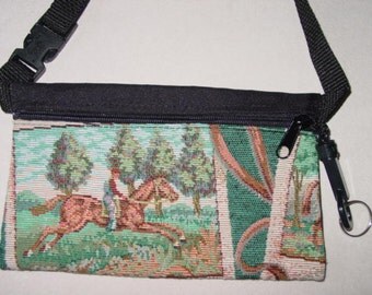 Tapestry Horse Tapestry Travel-Lite Hip Pack Equestrian Handbag, Equestrian Purse