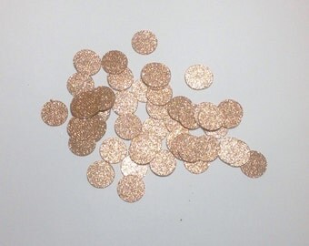 Rose Gold Confetti, Rose Gold Birthday Decorations, Rose Gold Glitter Confetti, Rose Gold Shower Decoration, Rose Gold Wedding Decor