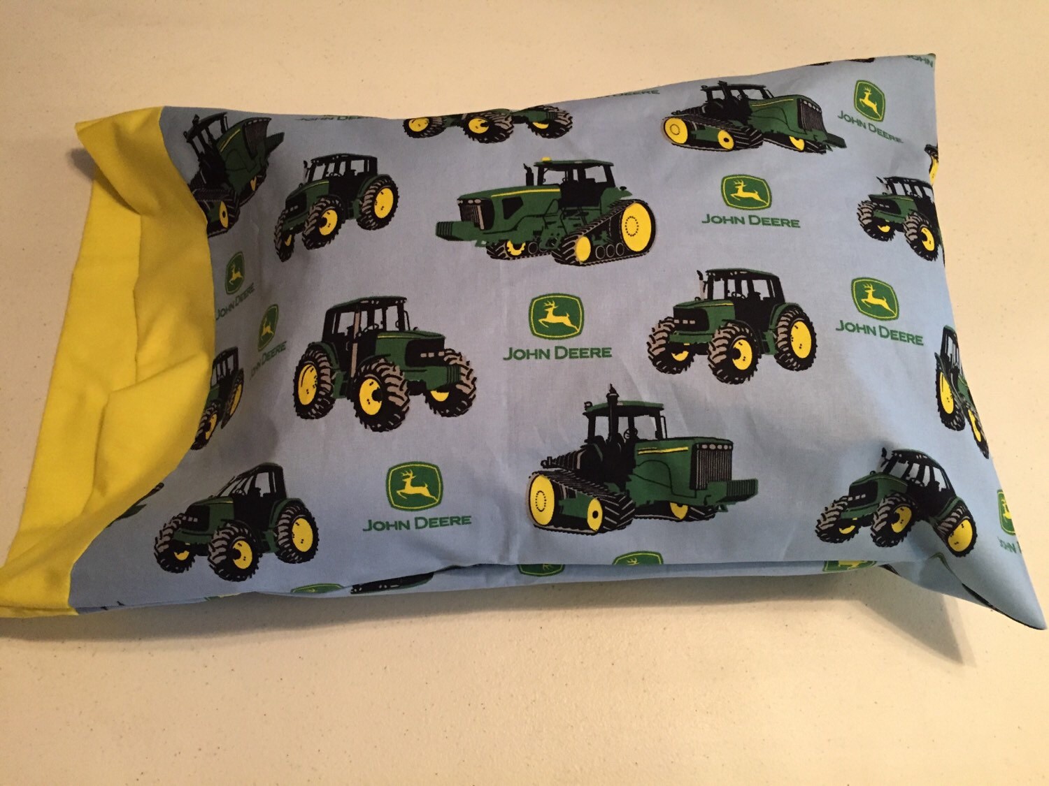 John Deere travel pillow case/toddler pillow case 100 cotton
