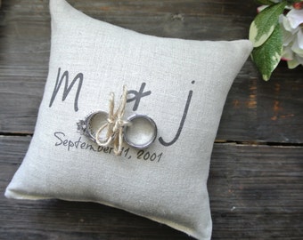 Personalized wedding ring pouches