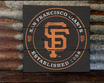 San Francisco Giants, Handcrafted Rustic Wood Sign, Mountain Decor for Home and Cabin, 2047