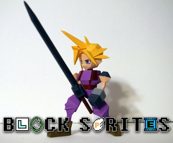Cloud FF7 3D-Printed Model