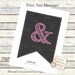 Free Printable Chalkboard Pennant Letters
