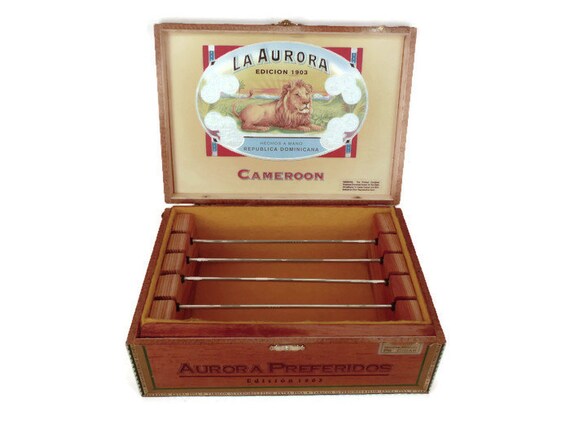 La Aurora Cigar Box Custom Redwood Jewelry Box