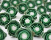 Floral Wedding Magnets 'Paradise Rose', Green Party Favors