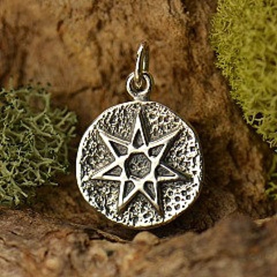 Sterling Silver Fairy Star Amulet Charm Spiritual Talisman