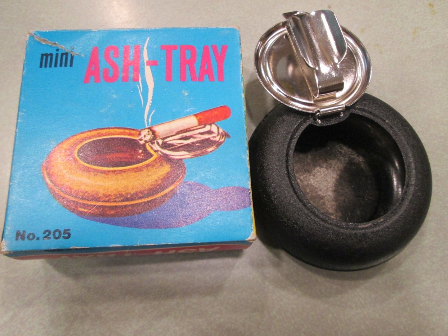 Vintage Hand Held Pocket Mini Ashtray Brass by kookykitsch on Etsy