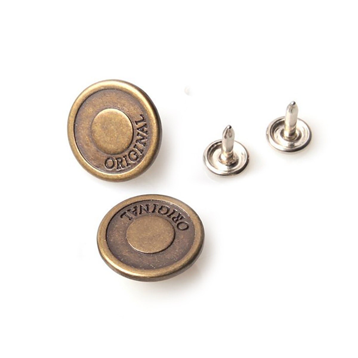 10 sets 20mm buttons No Sew jeans tack metal buttons