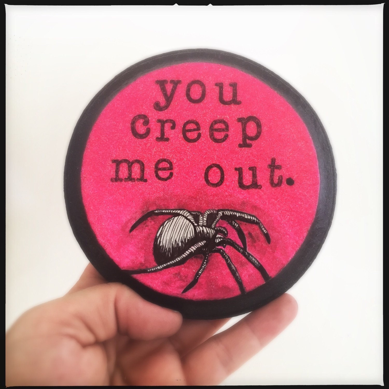 You Creep Me Out halloween wall art by DeadMeatDesigns on Etsy